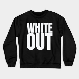 White Out (White on white design) Crewneck Sweatshirt